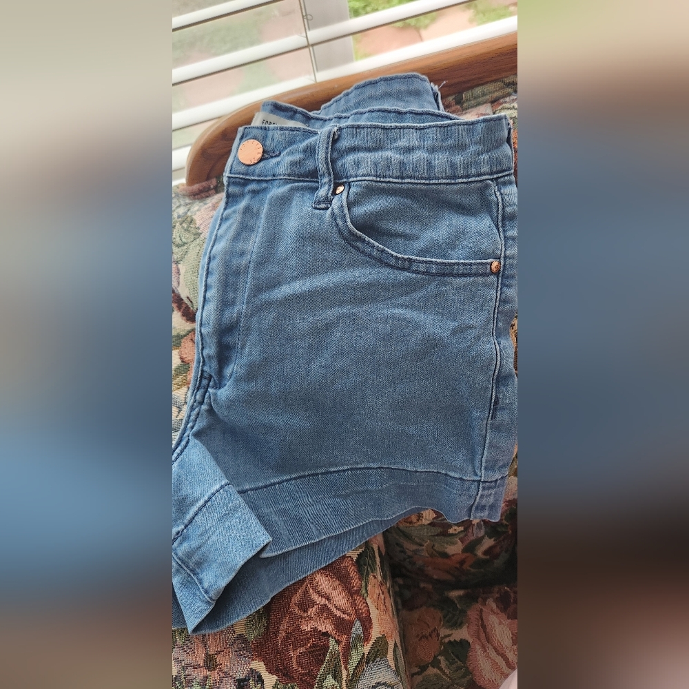 Forever 21 Light Blue Jean Shorts
